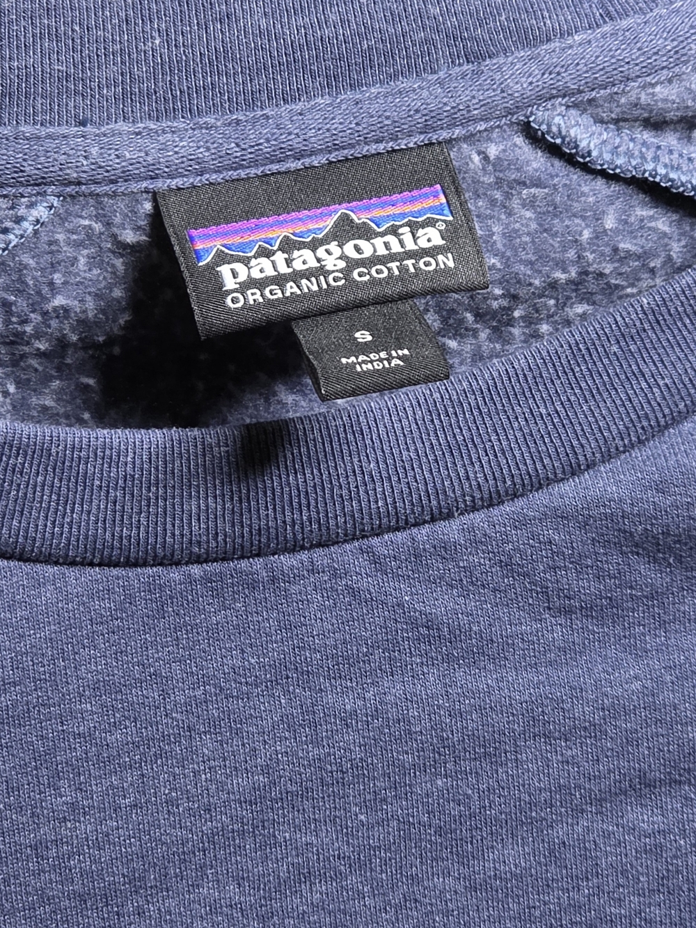 Patagonia Organic Cotton Crewneck Sweatshirt - Blue - Picture 2 of 3